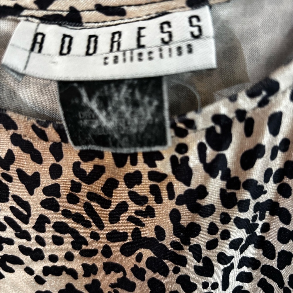 vintage leopard print top shiny - Picture 2 of 4